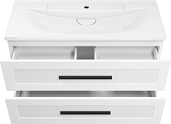 Misty Тумба c раковиной Модерн 100 подвесная белая – фотография-4