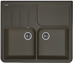 Florentina Мойка гранитная Остров антрацит – фотография-1