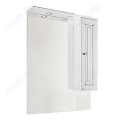 Водолей Мебель для ванной "Белладжио 85" R белая – фотография-4