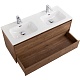 BelBagno Тумба с раковиной Kraft 120 подвесная Rovere Tabacco двойная раковина – фотография-20