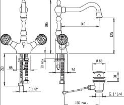 Cezares Смеситель ATLANTIS-LS2-01-Sw для раковины – фотография-2