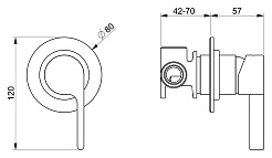 Webert Смеситель для душа DoReMi DR880101345 Simil Acciaio  – фотография-2