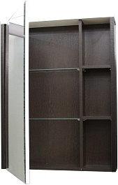 Mixline Зеркало-шкаф Боско 65 L венге/белый – фотография-3