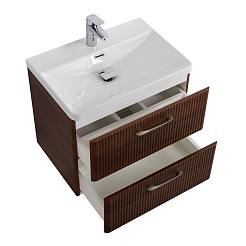 BelBagno Тумба с раковиной Due 60 подвесная Noce – фотография-3