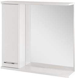 Mixline Зеркало-шкаф Анри 75 L белый – фотография-1