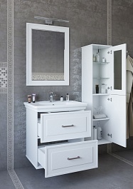 Sanflor Тумба с раковиной Модена 75 белая – фотография-3