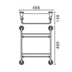 Art&Max Полка Bianchi AM-3684AW-Br – фотография-2