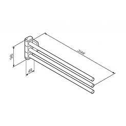 Am.Pm Полотенцедержатель Gem A9032700 – фотография-3