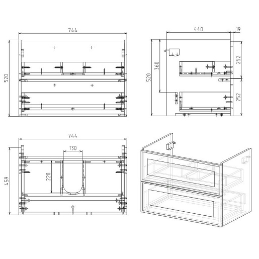 Alvaro Banos Тумба с раковиной Barcelona 80 – фотография-8