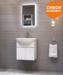 Vigo Тумба с раковиной Wing 500-2-0 подвесная белая – фотография-9