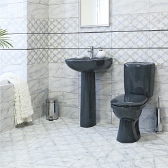 Керамин Умывальник Омега 55 черный – фотография-4