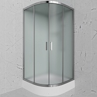Frank Душевая кабина F409/1 M Brilliant без крыши профиль хром стекло матовое