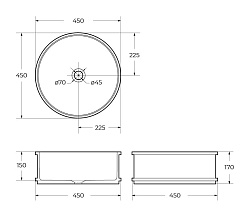BelBagno Накладная раковина 45/45 BB1383 – фотография-4