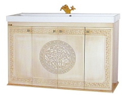 Misty Тумба для умывальника Olimpia Lux 120 бежевая патина – фотография-1