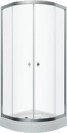 Triton Душевой уголок Альфа-хром 80/80 Щ0000049614 – фотография-1