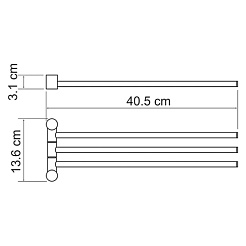 WasserKRAFT Держатель полотенец рога "Isar K-1633" – фотография-3
