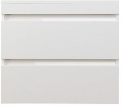 Style Line Тумба для умывальника подвесная Даллас 130 Люкс, белая, PLUS – фотография-1