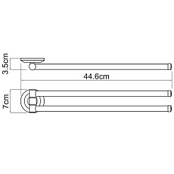 WasserKRAFT Держатель полотенец рога "Rhein K-6231" – фотография-4
