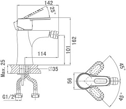 D&K Смеситель "Hamburg Bayern DA1172201" для биде – фотография-2