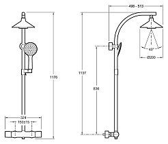 Jacob Delafon Душевая система Moxie E5799-CP – фотография-2