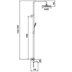 Gappo Душевая стойка G90 G2490 хром – фотография-4