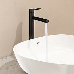 Vitra Смеситель для раковины чаши Origin A4255836 черный матовый – фотография-2