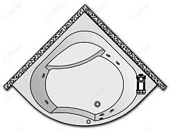 Kolpa San  Комплект гидромассажа Kolpa San Swan Standart (массаж: боковой) – фотография-1