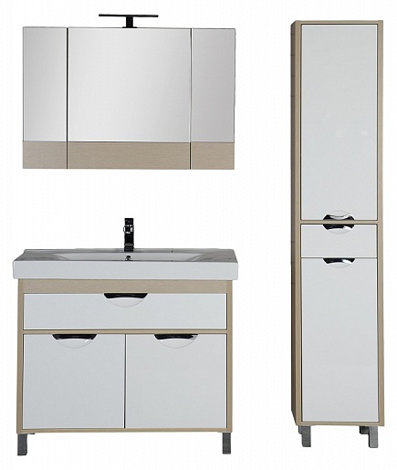 Aquanet Мебель для ванной  "Гретта 90" светлый дуб (172721) – фотография-4