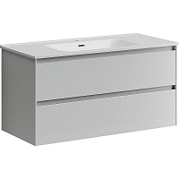 Sancos Тумба с раковиной Cento 100 белый глянец раковина Element 101 CN7003