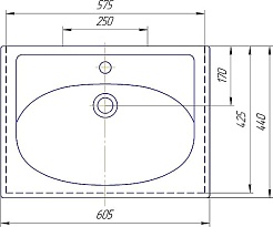Sanflor Умывальник Калипсо 60 – фотография-2