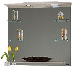 Водолей Мебель для ванной "Ницца D 90" дуб R, умывальник Ницца – фотография-3