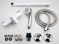 Frap Смеситель для ванны H41 F2241 белый/хром – фотография-5