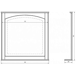 Dreja Зеркало Antia 75 белое – фотография-2