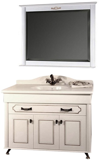 Водолей Тумба с раковиной "Изабель 120" F-2 белая – картинка-5