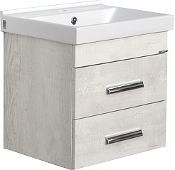 Comforty Тумба с раковиной Никосия 50П дуб белый – фотография-1