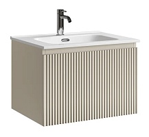 Sancos Тумба с раковиной Snob R 1.0 60 beige soft раковина Element 61 CN7001