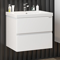 Onika Тумба под раковину Эвада 70 подвесная белая – фотография-2