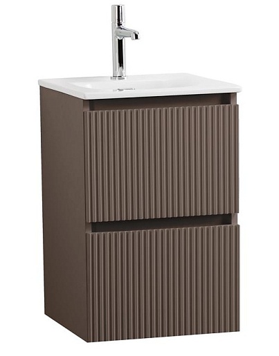 BelBagno Тумба с раковиной Uno mini 40 подвесная Бежевый матовый с раковиной BB-8099-3-40 – фото-1