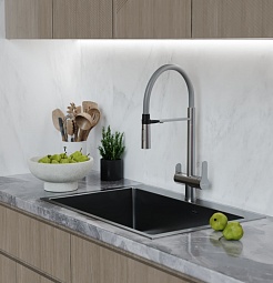 Mixline Смеситель для кухни 35k MLSS-0401 сатин – фотография-2