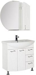 Aquanet Мебель для ванной "Моника 85" белый – фотография-7