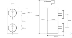 Bemeta Дозатор жидкого мыла Omega 104109032 – фотография-2
