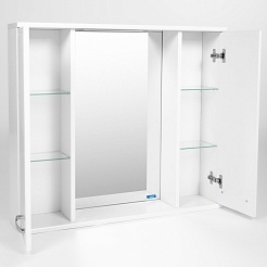 Viant Зеркальный шкаф Милан 80 белый – фотография-4