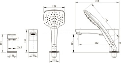 Bravat Смеситель на борт ванны Iguassu F5173218CP-1-RUS – фотография-2