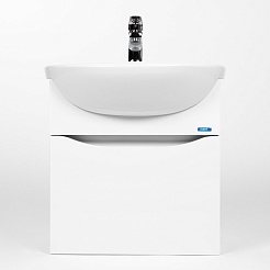 Viant Мебель для ванной Рим 55 подвесная белая – фотография-4