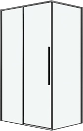 Grossman Боковая стенка Galaxy 70x195 профиль графит сатин стекло прозрачное – фотография-2