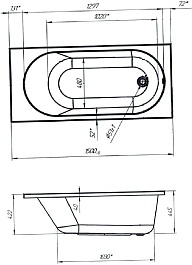 Marka One Акриловая ванна Atlas 150x70 – фотография-5