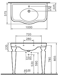 Vitra Ножка для раковины Efes 6210B003 (1 шт.) – фотография-6