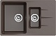Ewigstein Мойка кухонная Gerd 60KF шоколад – фотография-6