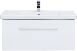 Dreja Мебель для ванной Big Inn 100 подвесная белая – фотография-10