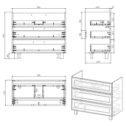 Alvaro Banos Тумба с раковиной Barcelona maximo 100 – фотография-8